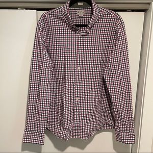 Purple and Navy J Crew Slim Fit Button Down